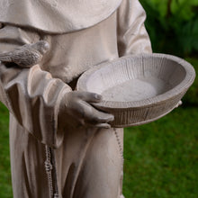 Load image into Gallery viewer, St Francis Of Assisi Birdbath Garden Statue
