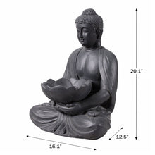Load image into Gallery viewer, Meditating Buddha With Lotus Planter
