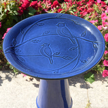 Load image into Gallery viewer, 78414-05 -  Ceramic Birdbath - Blue Tranquility HI-LINE GIFT
