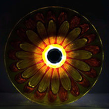 Load image into Gallery viewer, Solar Floral Glass Bird Bath with Stand
