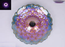 Load image into Gallery viewer, Solar Floral Glass Bird Bath with Stand
