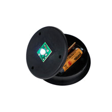 Load image into Gallery viewer, 9In Solar Black And Blue Wave Metal Lantern with Ww LED

