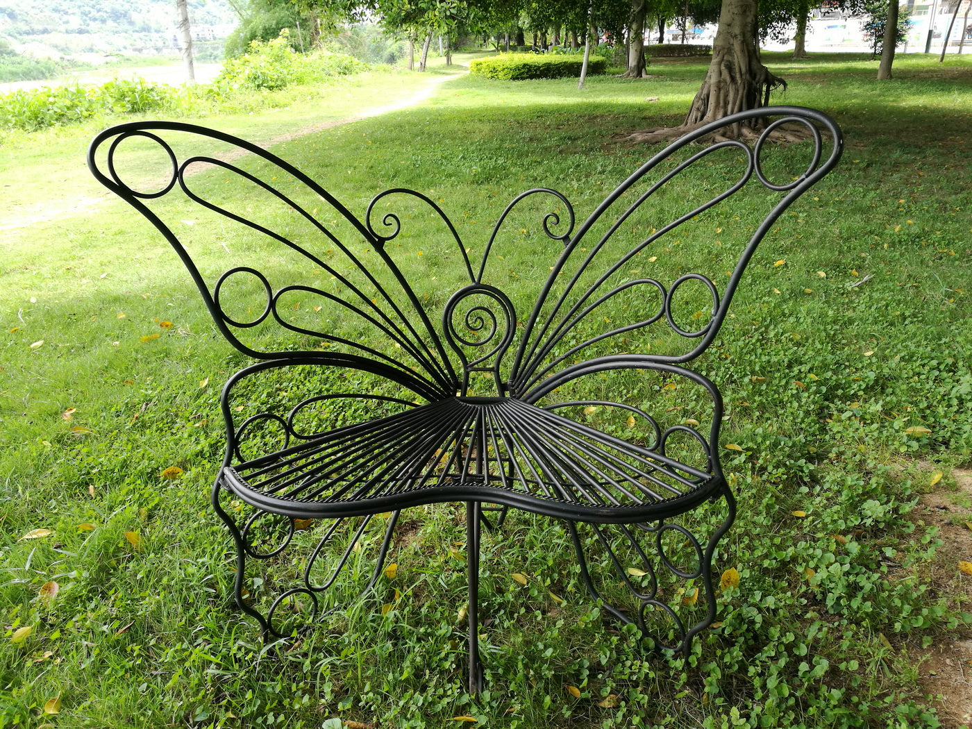 Antique Black Butterfly Chair