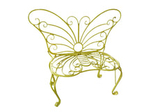 Load image into Gallery viewer, Yellow Metal Garden Butterfly Chair
