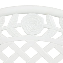 Load image into Gallery viewer, White Lattice Design Garden Bench 42.5 Inch Long
