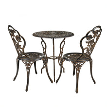 Load image into Gallery viewer, Bronze Rose Bistro 3 Pc Set
