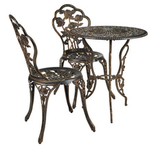 Load image into Gallery viewer, Bronze Rose Bistro 3 Pc Set
