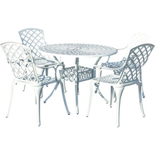 Load image into Gallery viewer, 78659-B-WT -  Serene Seating- White Cast Aluminium Bistro Set for Patio
