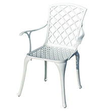 Load image into Gallery viewer, 78659-B-WT -  Serene Seating- White Cast Aluminium Bistro Set for Patio
