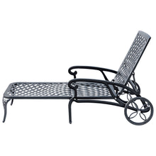 Load image into Gallery viewer, 78663-BK -  Garden Grace- Black Cast Aluminium Garden Bench
