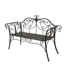 Load image into Gallery viewer, Garden Bench Antique Black
