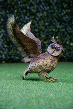 Load image into Gallery viewer, Metal Owl with Wings Out 19 Inch H
