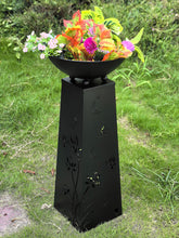 Load image into Gallery viewer, Solar Lighted Butterfly Metal Planter Holder
