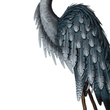 Load image into Gallery viewer, Metal Blue Heron Decorative Garden Statue
