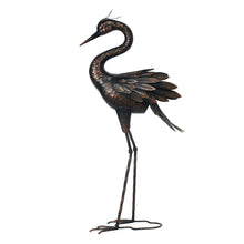 Load image into Gallery viewer, Metal Heron Decorative Garden Statue
