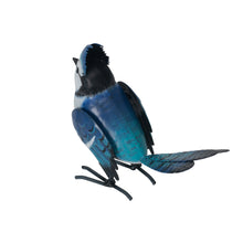 Load image into Gallery viewer, Metal Miniature Blue Jay Statue
