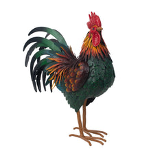 Load image into Gallery viewer, Metal Rooster Statue
