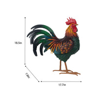 Load image into Gallery viewer, Metal Rooster Statue

