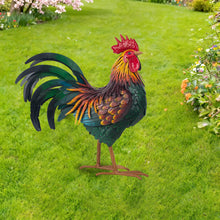 Load image into Gallery viewer, Metal Rooster Statue
