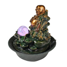 Load image into Gallery viewer, Fountain-Lucky Buddha W/Spinning Ball/RGB LED
