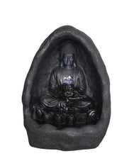 Load image into Gallery viewer, Fountain-Buddha Sitting In Grotto with LED
