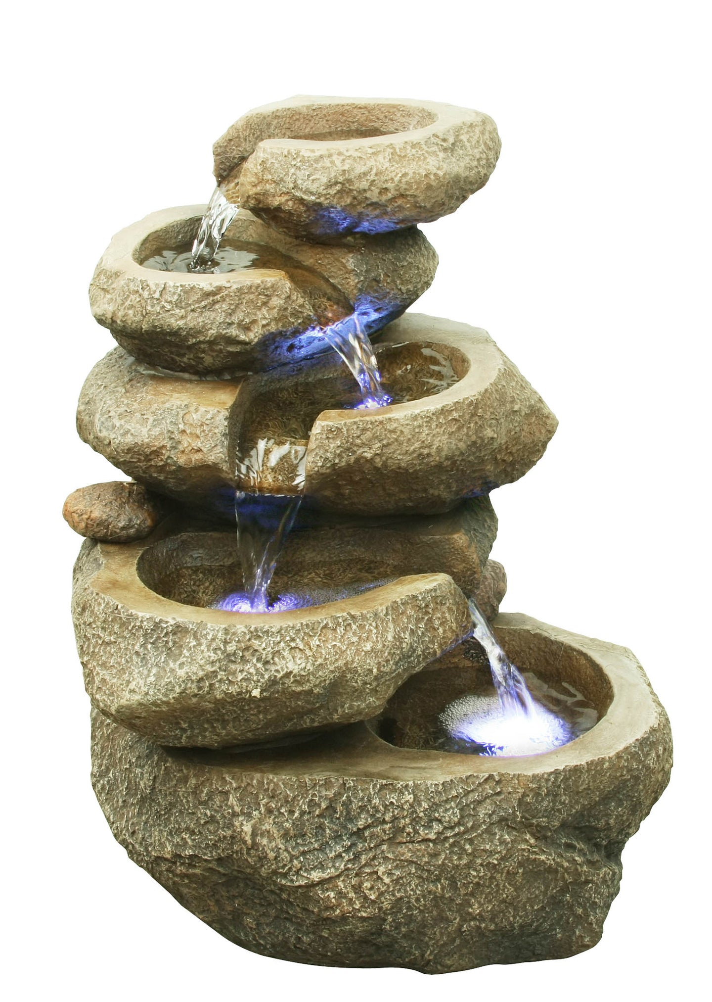 Fountain-Rock 5 Level W/LED