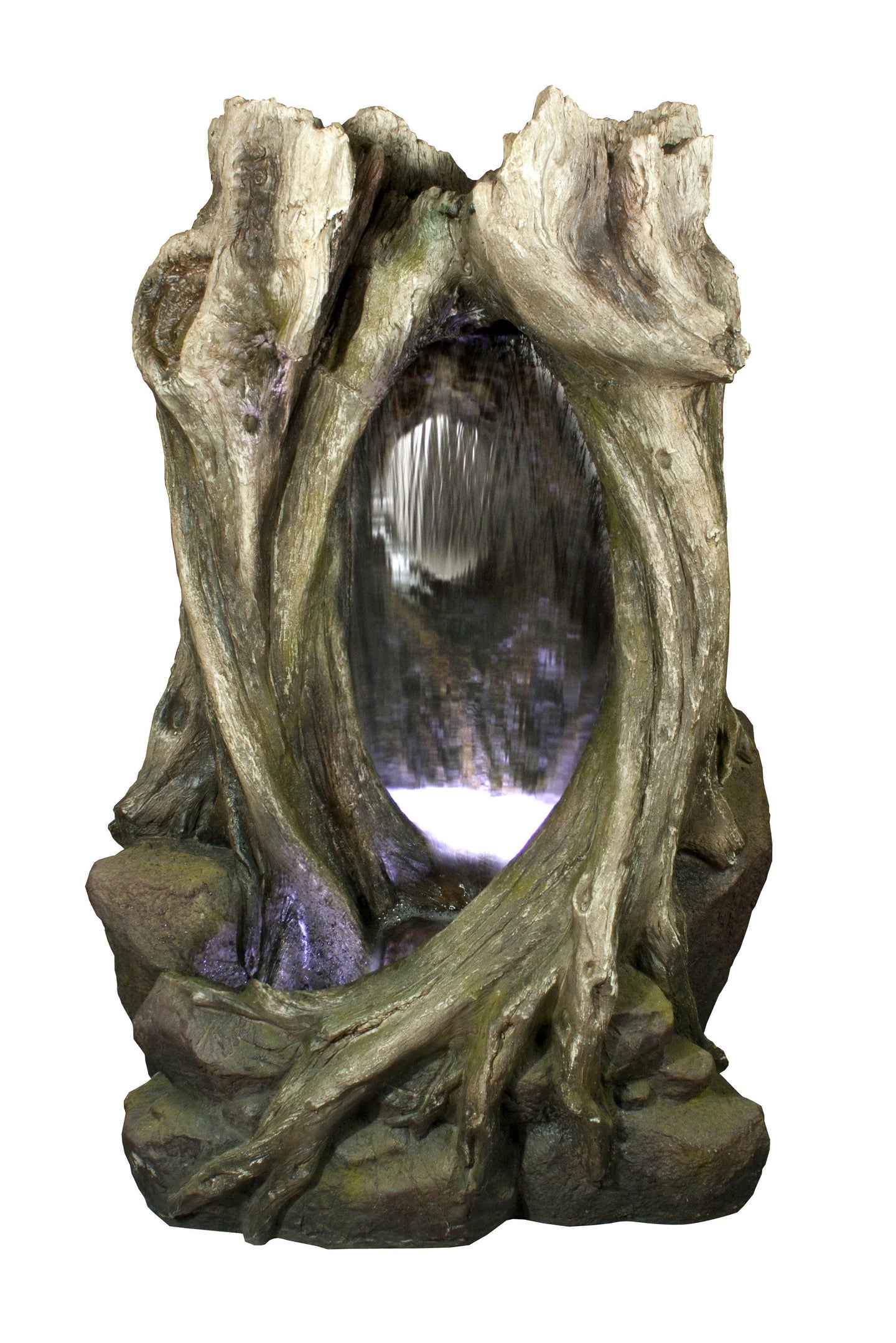 Fountain-Tree Trunk W/LED 53.25 Inch H
