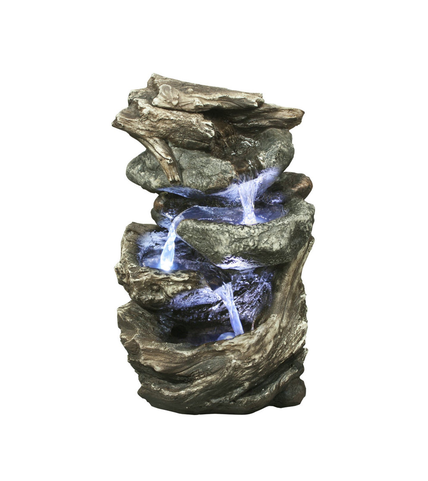Fountain-Log/Stone Waterfall W/LED