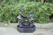 Load image into Gallery viewer, Girls Dancing Together - Bronze Finish - W/ Led
