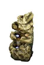 Load image into Gallery viewer, 4 Level Logs Fountain W/LED
