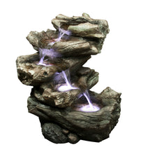 Load image into Gallery viewer, 4 Level Logs Fountain W/LED
