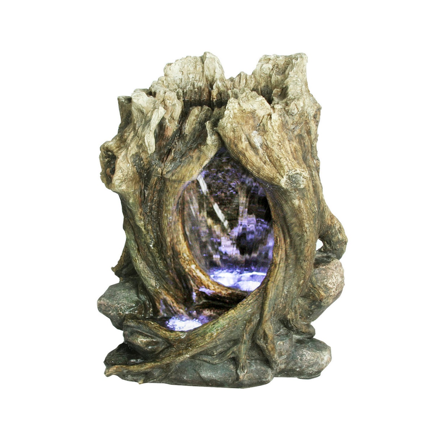 Tree Trunk Fountain W/LED