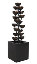 Load image into Gallery viewer, Multi Level Zinc Metal Stacked Cups Fountain
