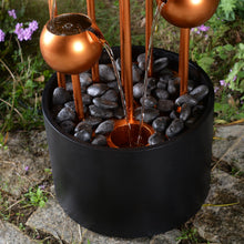 Load image into Gallery viewer, 79532-N -  Outdoor Metal Fountain with Glass Ball Accent and Warm White LED Lights HI-LINE GIFT
