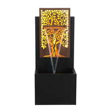 Load image into Gallery viewer, 79532-S-BR -  Serenity Grove - Outdoor Metal Square Tree Hollow Fountain HI-LINE GIFT
