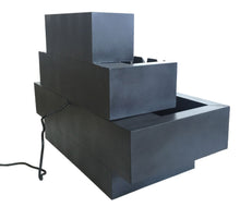 Load image into Gallery viewer, Multi-Level Rectangular Zinc Metal Fountain
