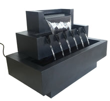 Load image into Gallery viewer, Multi-Level Rectangular Zinc Metal Fountain
