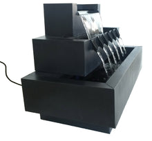 Load image into Gallery viewer, Multi-Level Rectangular Zinc Metal Fountain
