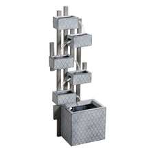 Load image into Gallery viewer, Six Boxes Tiered Metal Water Fountain
