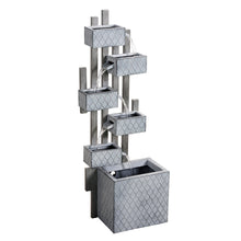 Load image into Gallery viewer, Six Boxes Tiered Metal Water Fountain
