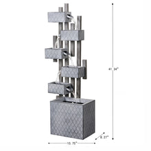 Load image into Gallery viewer, Six Boxes Tiered Metal Water Fountain
