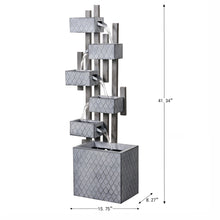 Load image into Gallery viewer, Six Boxes Tiered Metal Water Fountain
