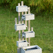 Load image into Gallery viewer, Six Boxes Tiered Metal Water Fountain
