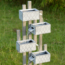 Load image into Gallery viewer, Six Boxes Tiered Metal Water Fountain
