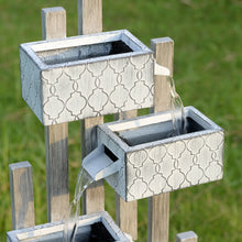 Load image into Gallery viewer, Six Boxes Tiered Metal Water Fountain
