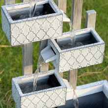 Load image into Gallery viewer, Six Boxes Tiered Metal Water Fountain

