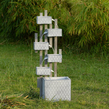 Load image into Gallery viewer, Six Boxes Tiered Metal Water Fountain

