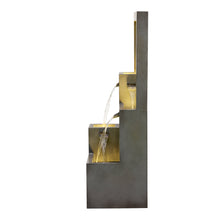 Load image into Gallery viewer, Metal Water Fountain with Bird Design and LED Lights - Outdoor
