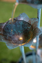 Load image into Gallery viewer, Metal Lily Flower Pouring Into Bucket Fountain with 5 Ww LED

