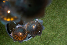 Load image into Gallery viewer, Metal Lily Flower Pouring Into Bucket Fountain with 5 Ww LED
